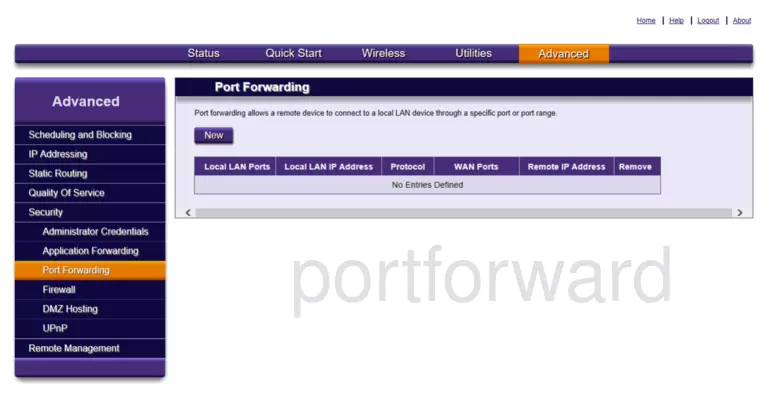 port forwarding