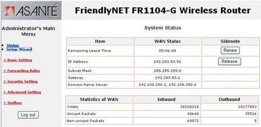 Asante FR1104-GFriendlyNet