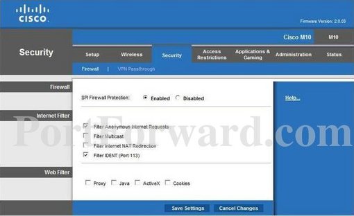 Easiest Way to Forward Ports on the Cisco M10 Router