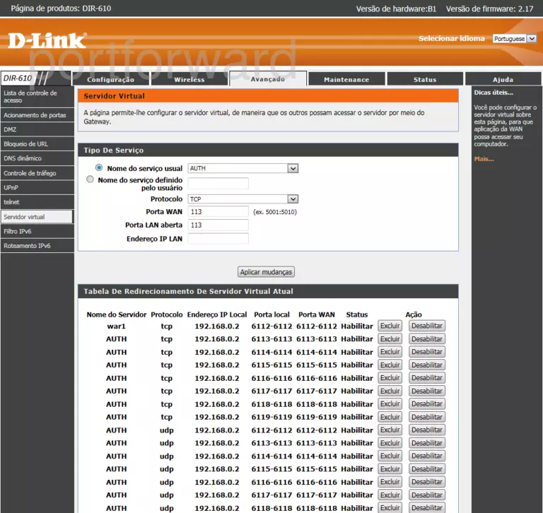 port forwarding