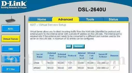 Dlink DSL-2640U