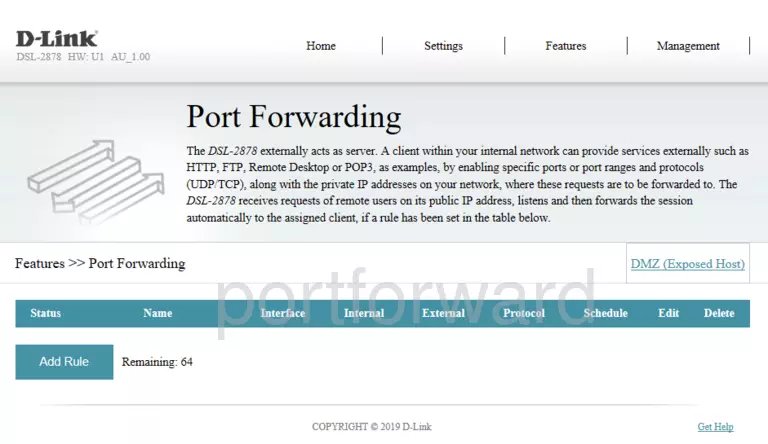 port forwarding