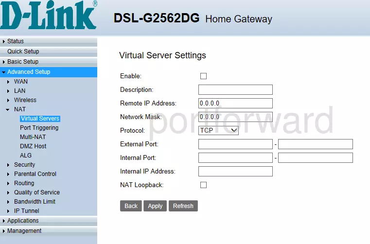 port forwarding