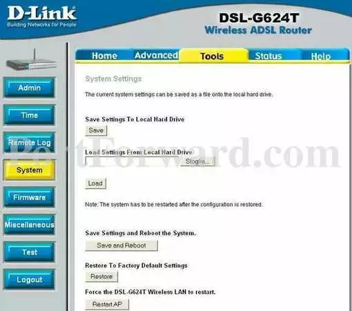 Dlink DSL-G624T