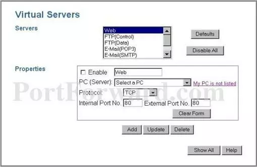 Efficient-Siemens Speedstream-2524 port forward