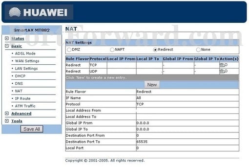 Huawei smartax mt880 настройка