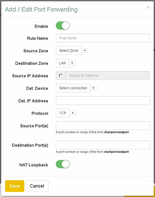 port forwarding