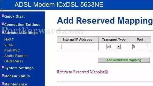 Intercross 5633NE port forward