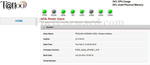 prolink h5004nk firmware update