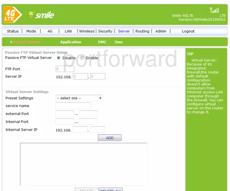 port forwarding