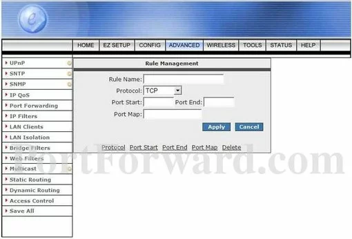 Surecom EP-9410SX-g port forward