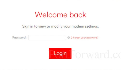 Virgin Media Hub 3.0 login