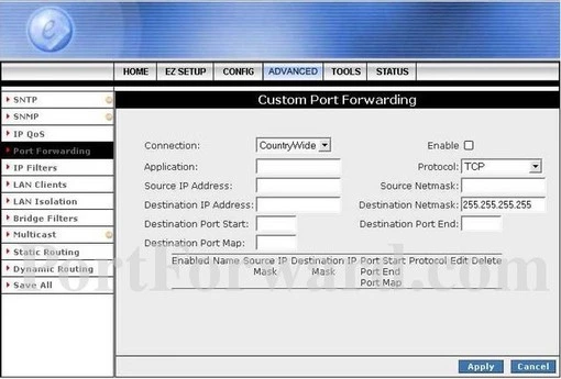 Web Excel WebExceladsl2-2 port forward